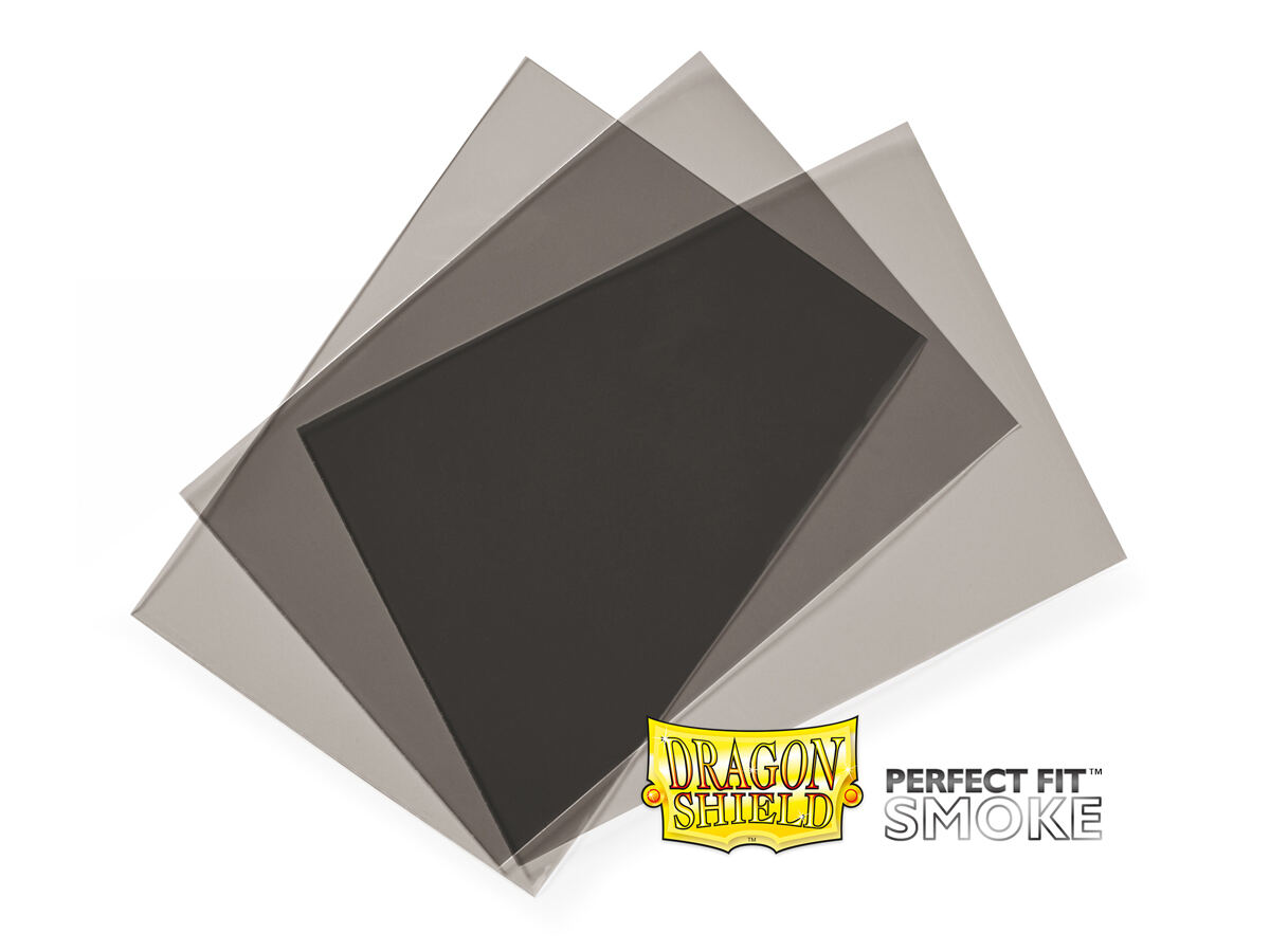 Dragon Shield Perfect Fit Inner Sleeves Smoke (100) — Standard
